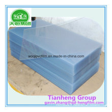 500 épaisseur de miroir Clear Blue Tint PVC Rigid Film